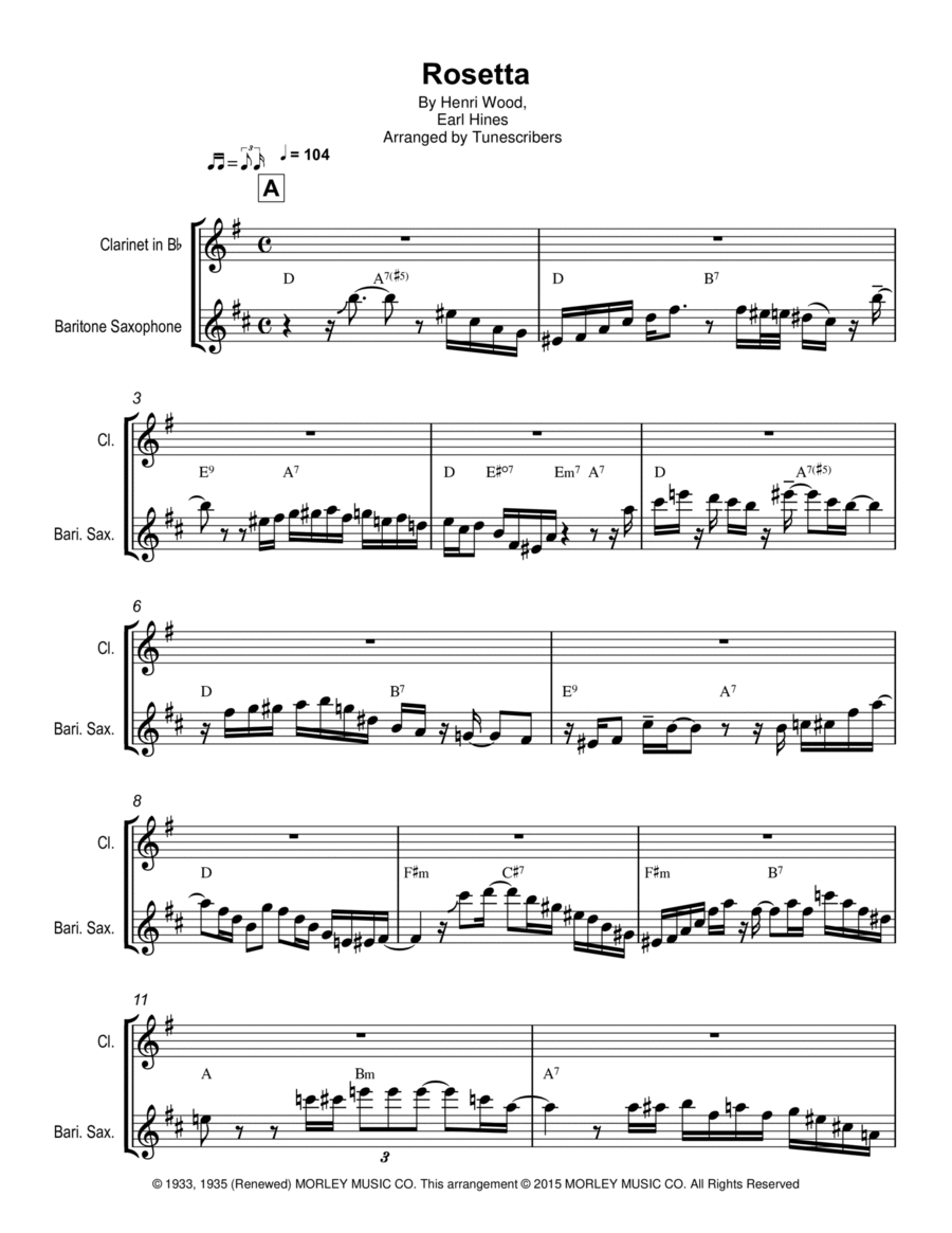 Rosetta Rosetta Woodwind Duet scores gallery preview page 1