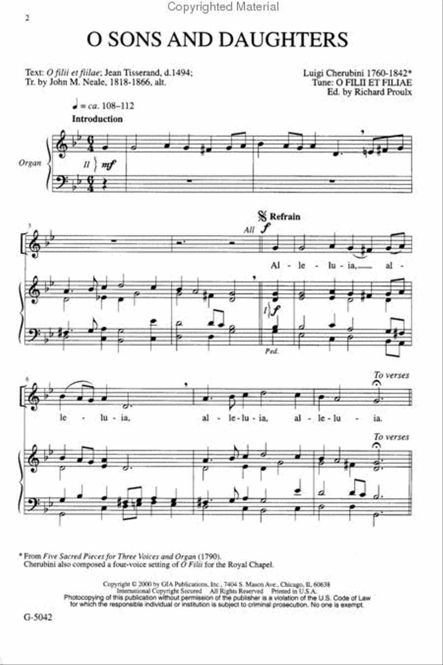 O Sons and Daughters 3-Part scores gallery preview page 2