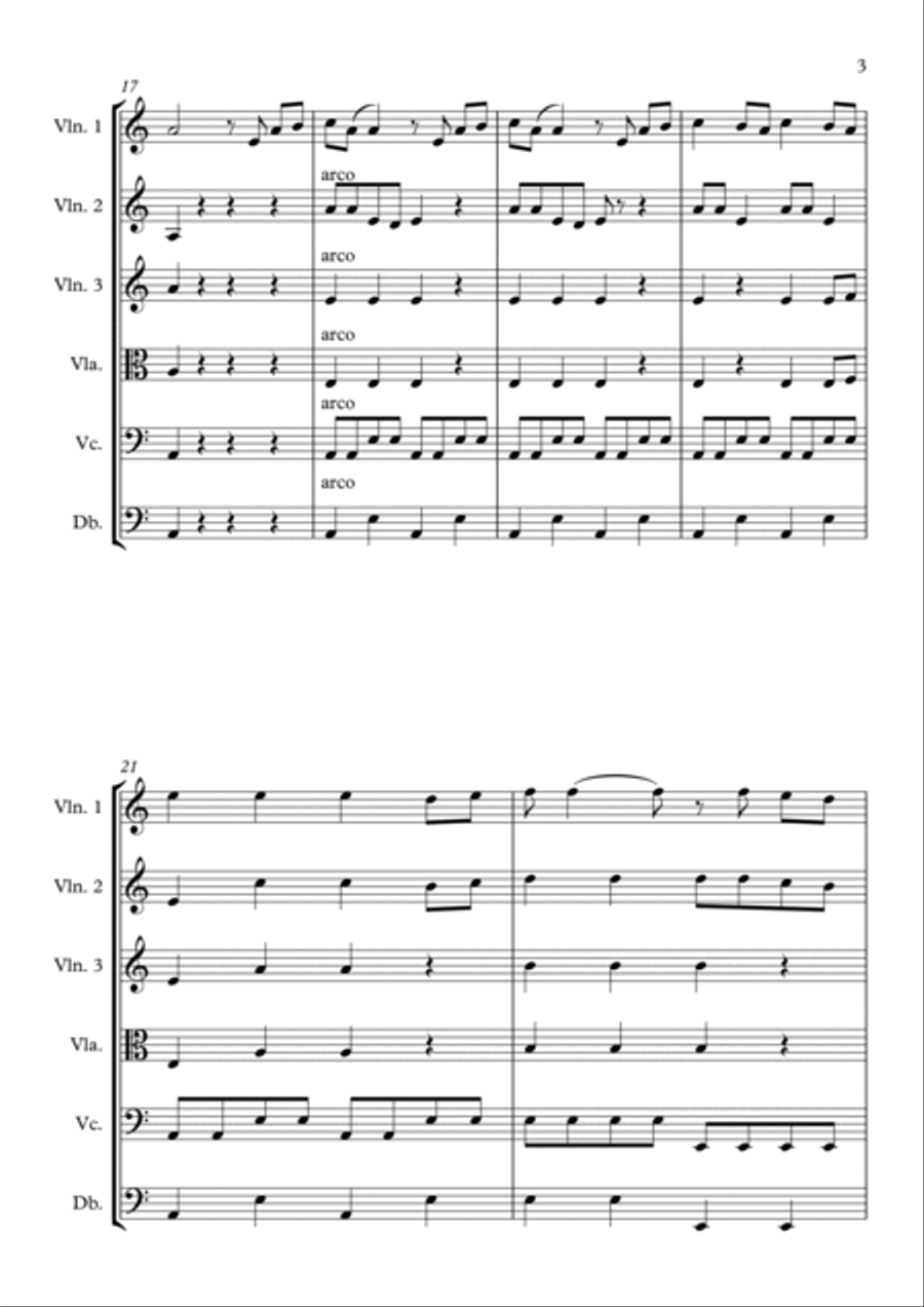 Bela Ciao Bela Ciao String Orchestra scores gallery preview page 3