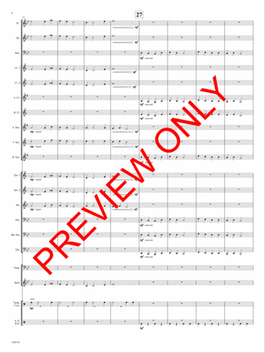 Cherry Lake March Cherry Lake March Concert Band scores gallery preview page 7
