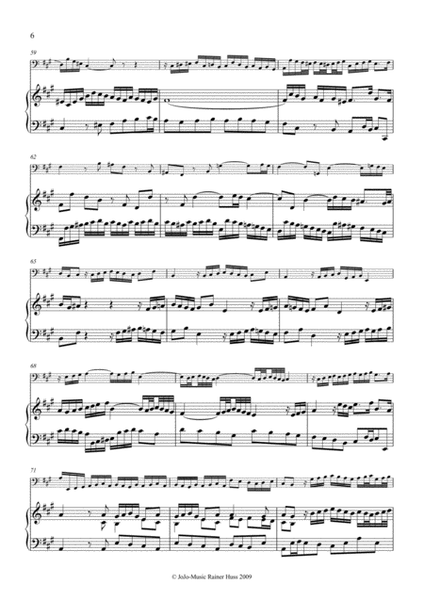 J.S.Bach Sonata in A, BWV 1032