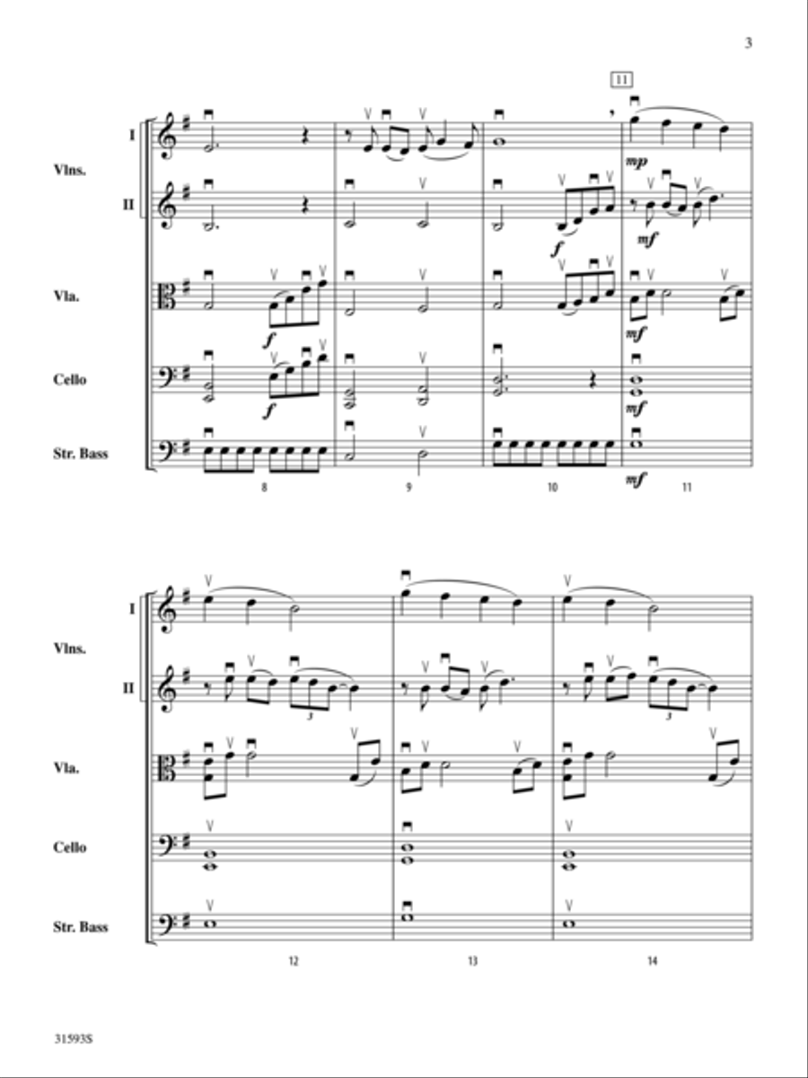 Prairie Sunset String Orchestra scores gallery preview page 3