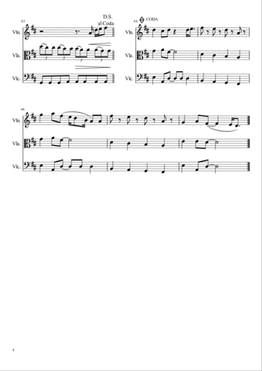 Thinking Out Loud String Trio scores gallery preview page 4