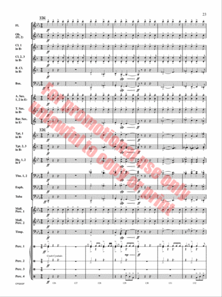 Brain Waves Concert Band scores gallery preview page 24