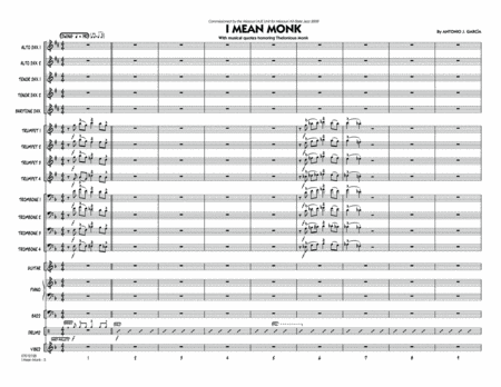 I Mean Monk - Conductor Score (Full Score)