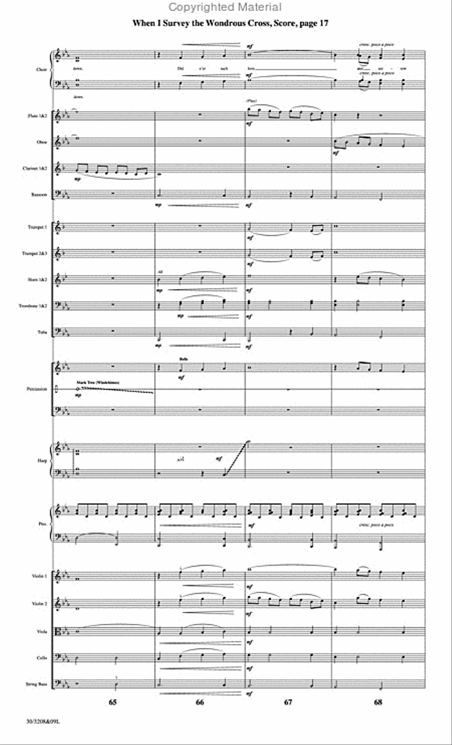 When I Survey the Wondrous Cross - Orchestral Score and Parts Choir scores gallery preview page 18