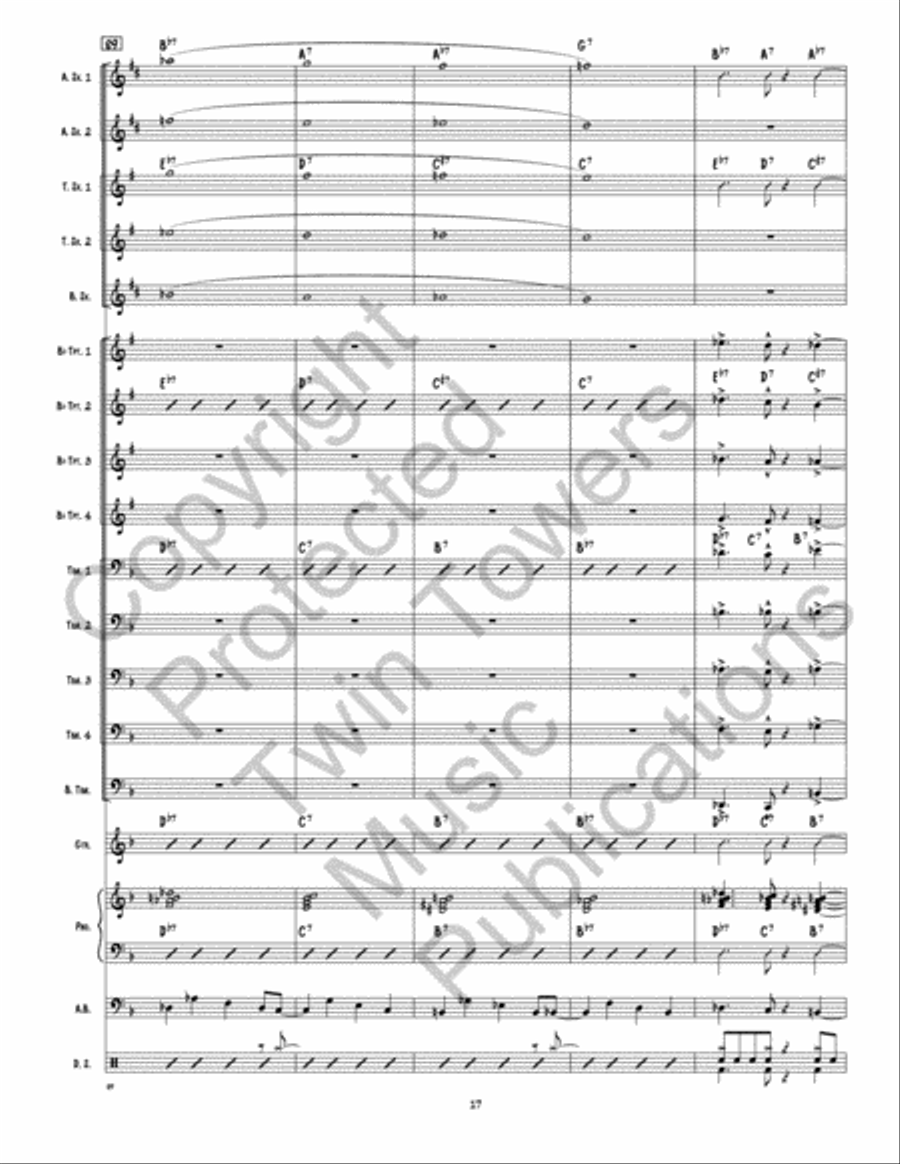 Back This Thang Up Jazz Ensemble scores gallery preview page 18