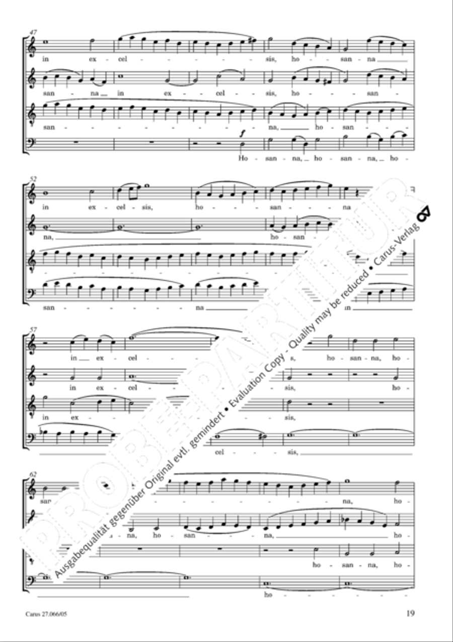 Mass in C major (Messe in C) 4-Part scores gallery preview page 20