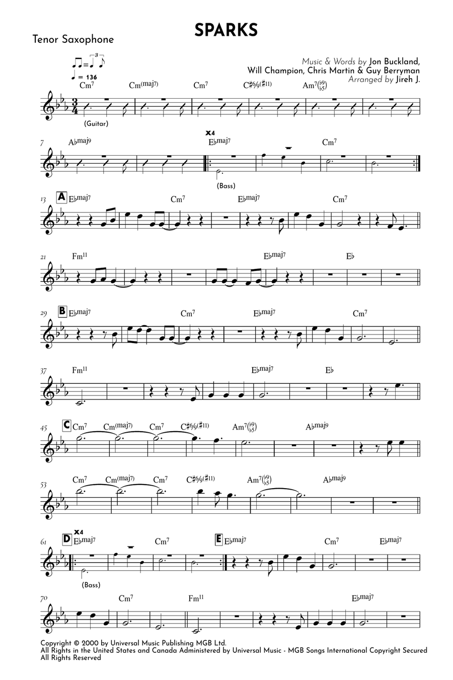 Sparks Tenor Saxophone scores gallery preview page 2