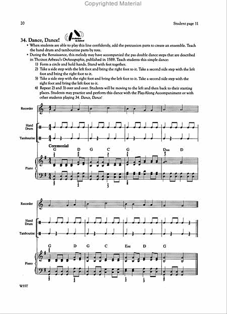 Recorder Apprentice - Teacher Edition Recorder scores gallery preview page 6