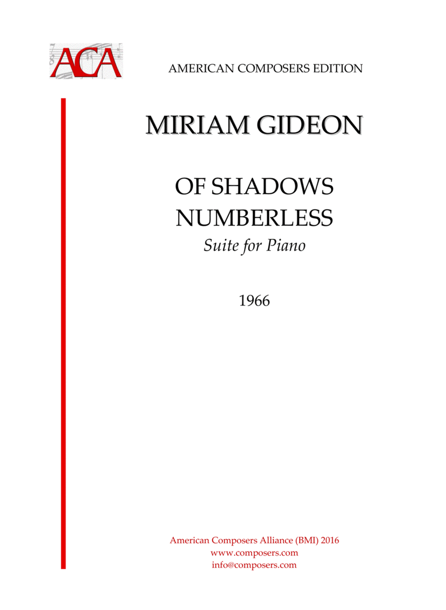 [Gideon] Of Shadows Numberless