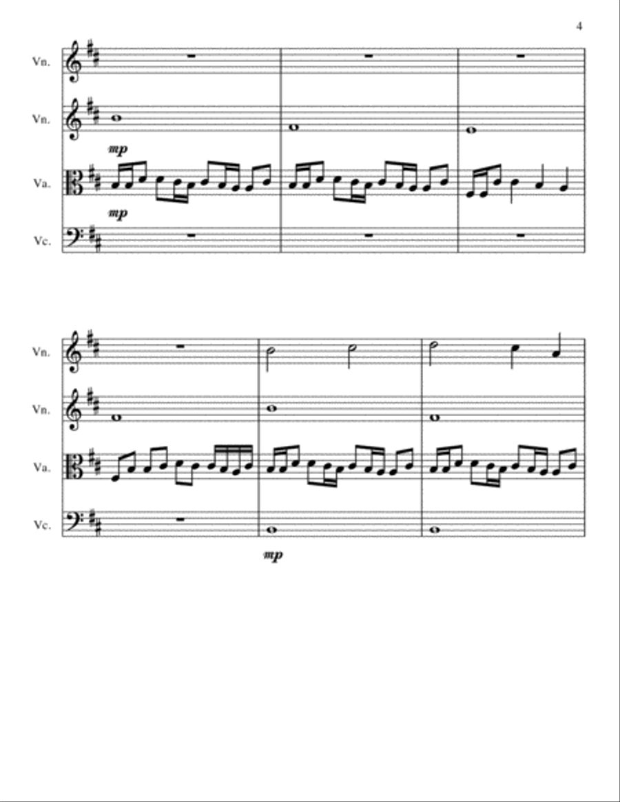 Hello String Quartet scores gallery preview page 4
