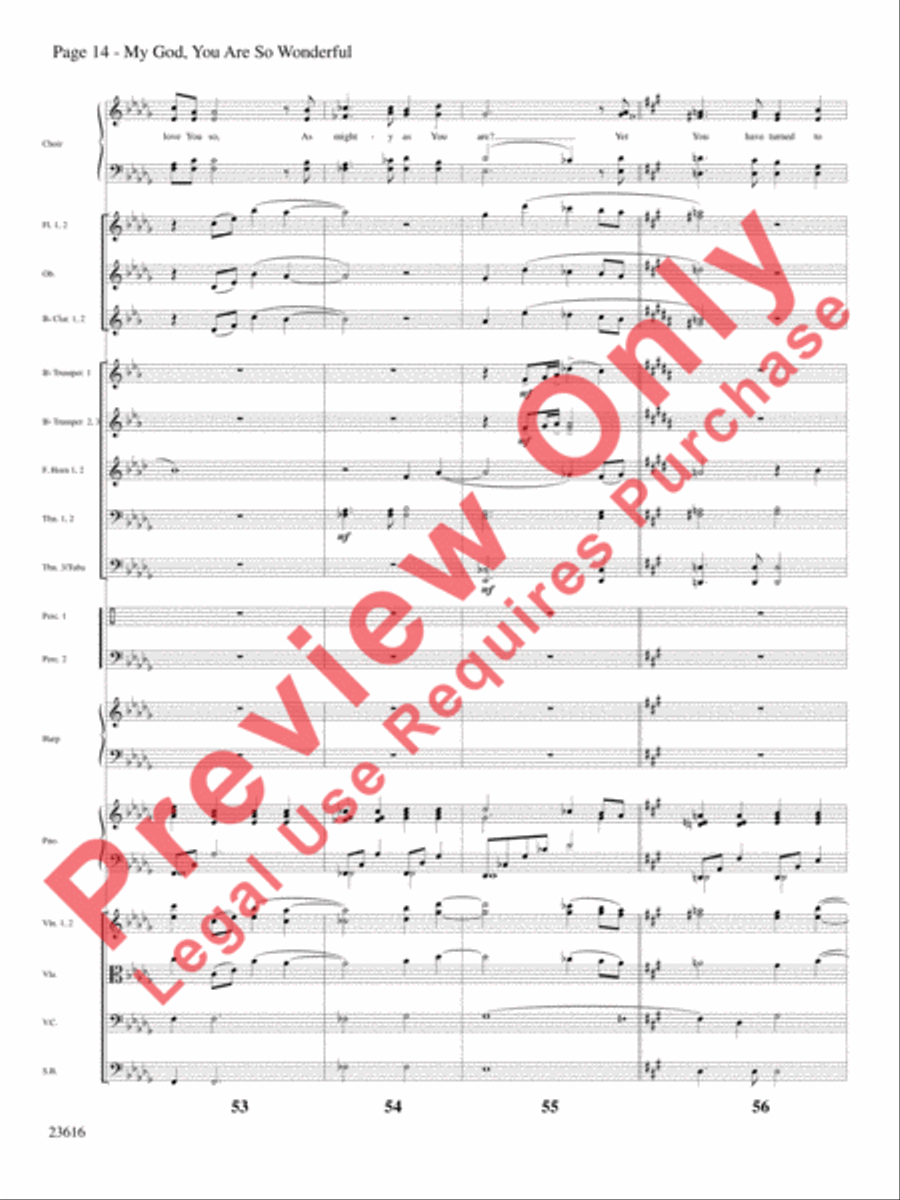 My God, You Are So Wonderful Choir scores gallery preview page 15