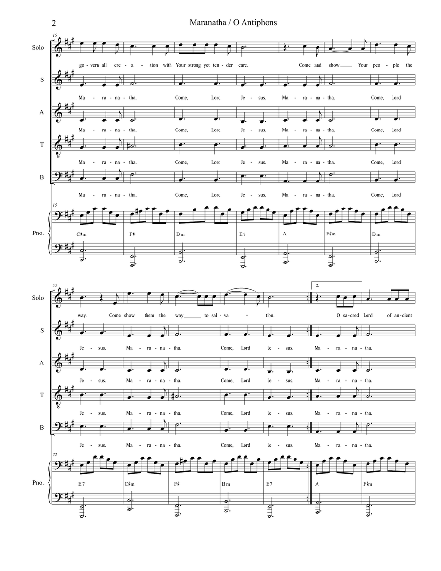 Child In The Manger: A Christmas Musical 4-Part scores gallery preview page 4