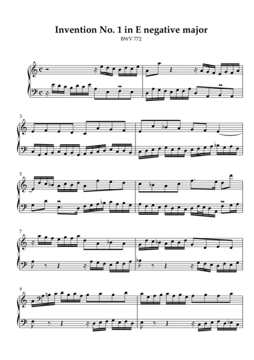 Inventions (BWV 772-786) - Chromatically Inverted