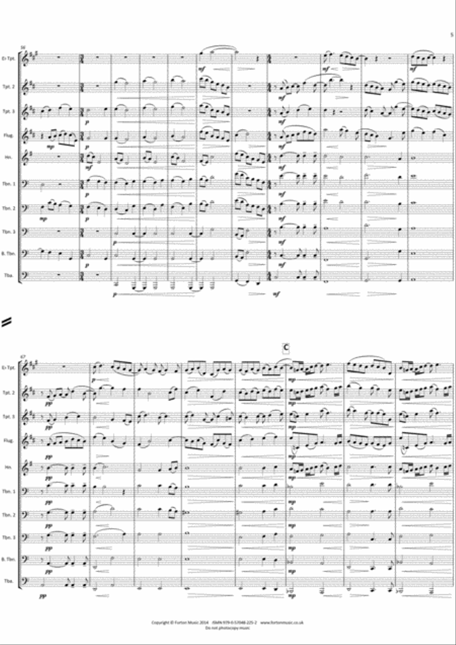 Chorale Prelude Brass Ensemble scores gallery preview page 5