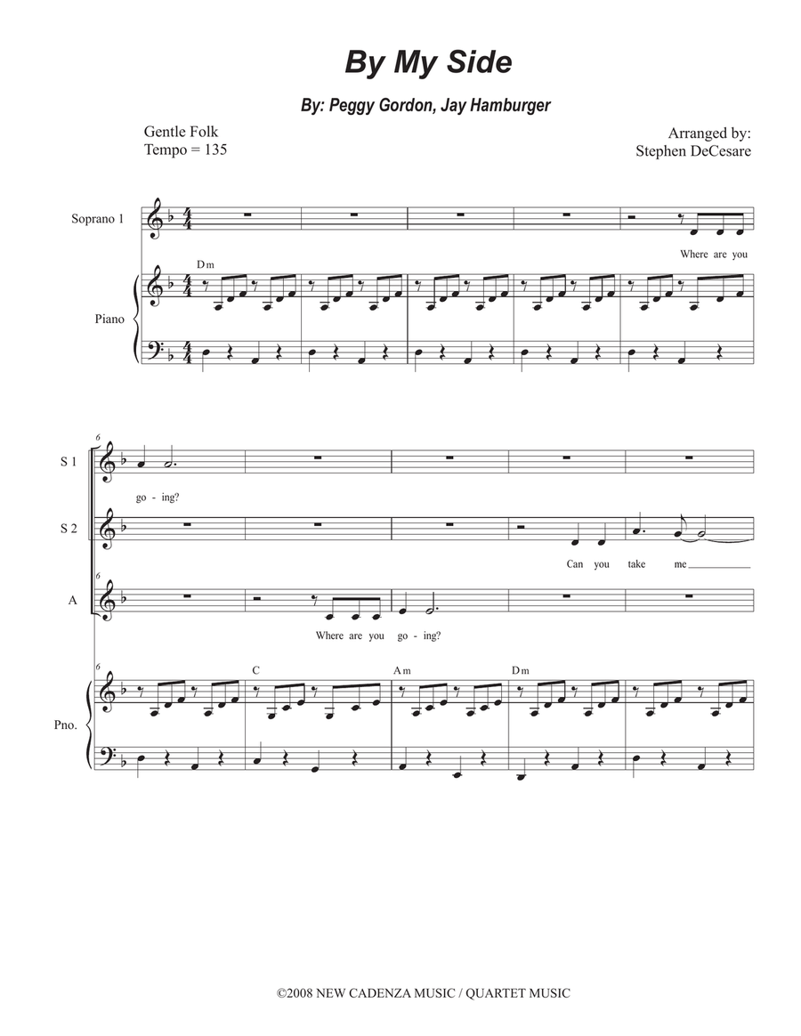 By My Side By My Side SSA scores gallery preview page 1