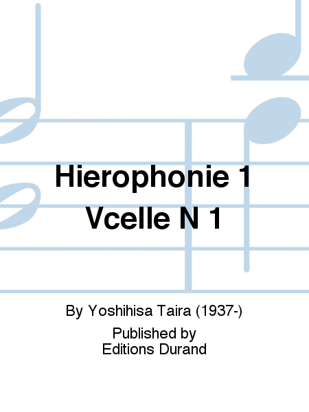 Hierophonie 1 Vcelle N 1