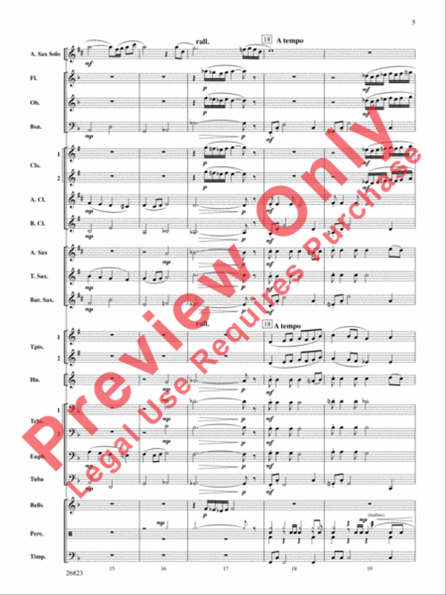 Bella Beach Concert Band scores gallery preview page 6