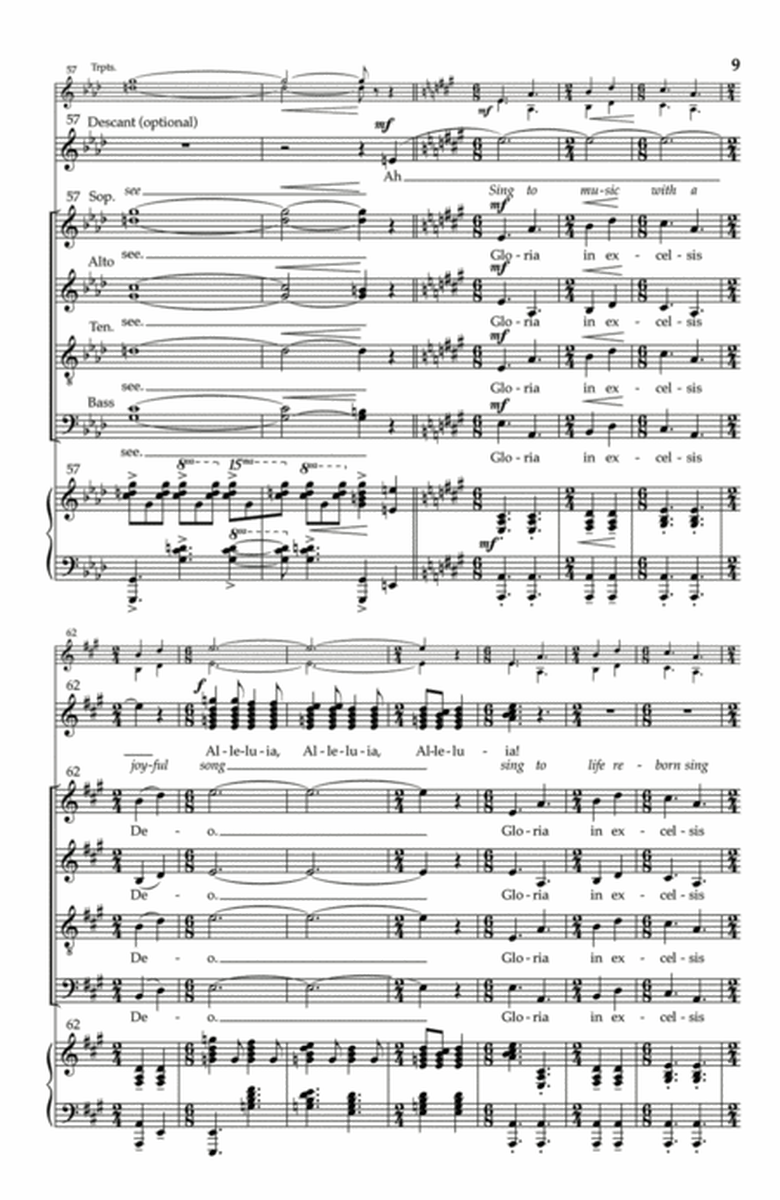 Gloria Fanfare - SATB divisi (Vocal Score) image number null