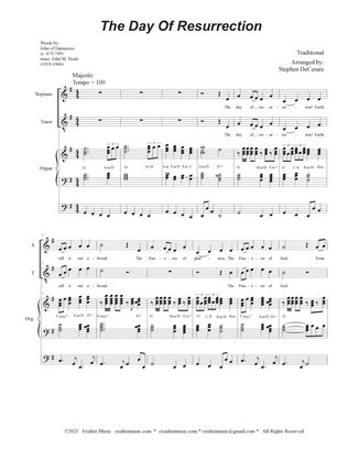 The Day Of Resurrection (2-part choir (Soprano and Tenor) - Organ accompaniment)