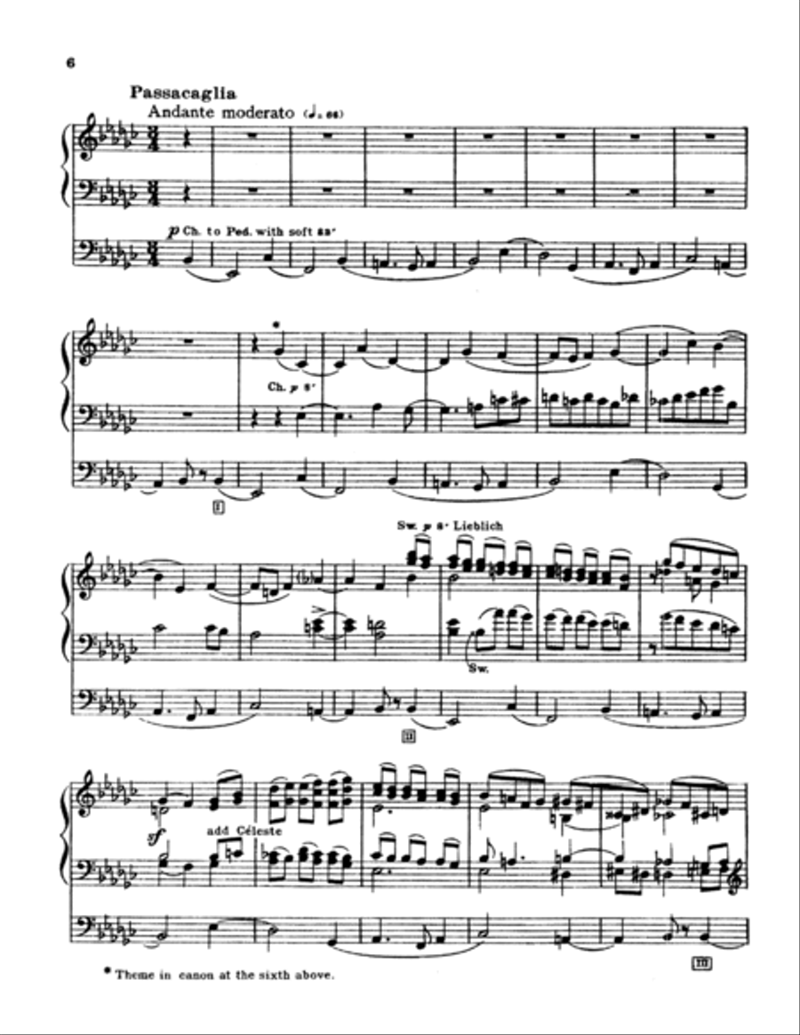 Introduction, Passacaglia and Fugue Organ Solo scores gallery preview page 6