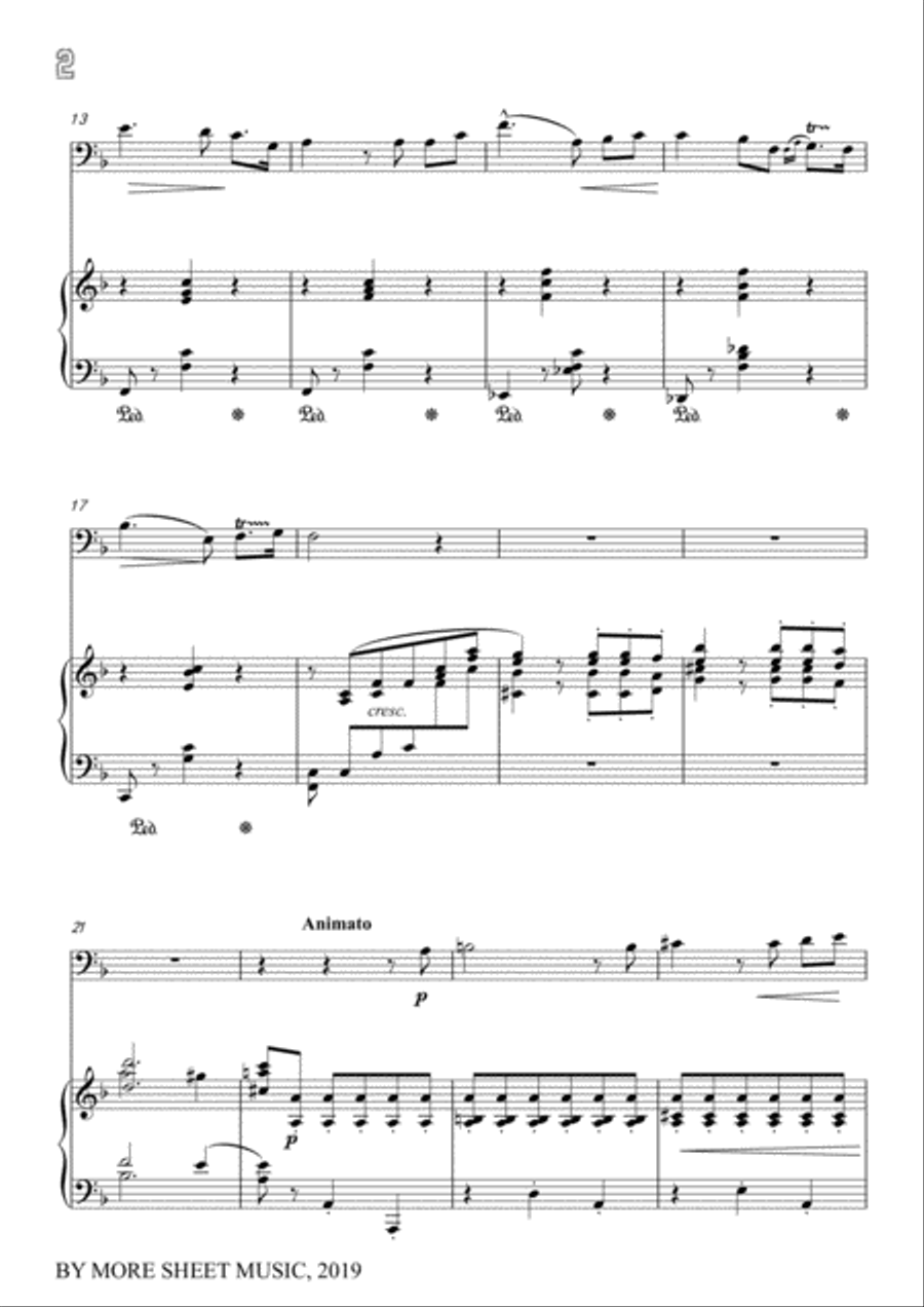 Viardot-Fleur desséchée, for Cello and Piano Piano scores gallery preview page 4