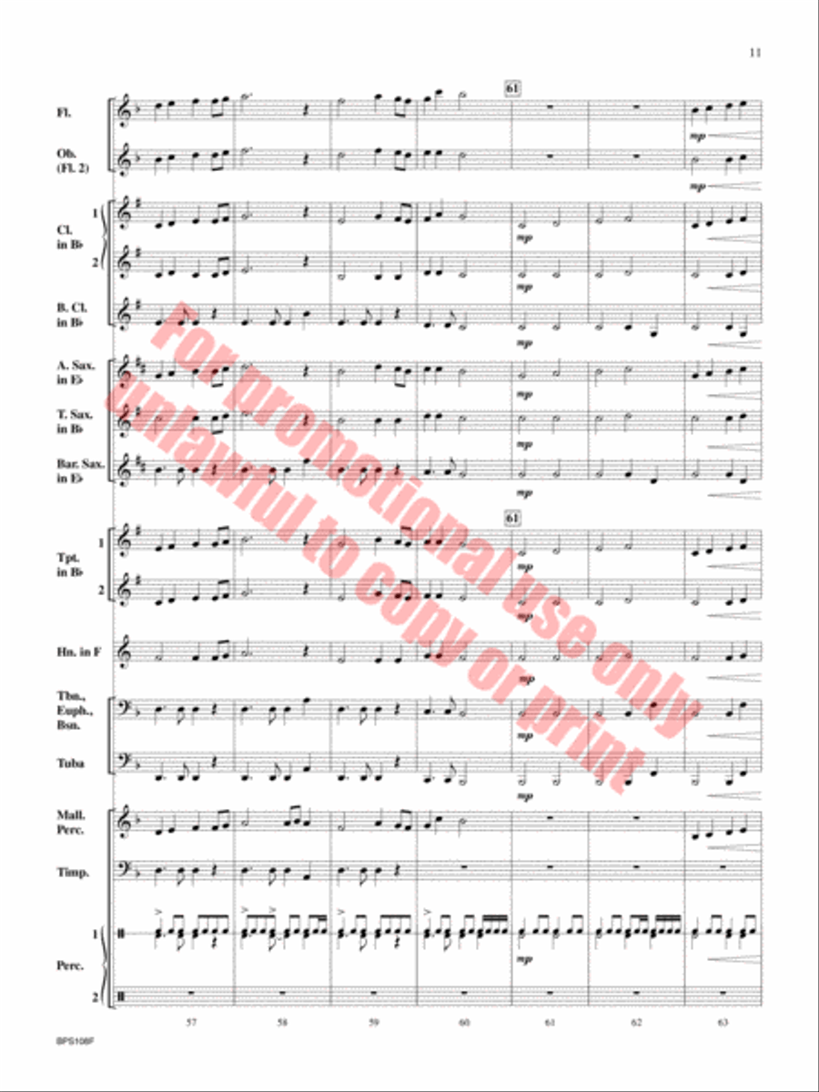 Night Fury Night Fury Concert Band scores gallery preview page 12