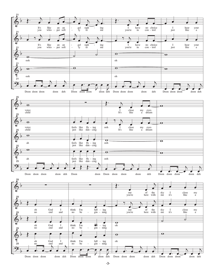 Like A Prayer 4-Part scores gallery preview page 3