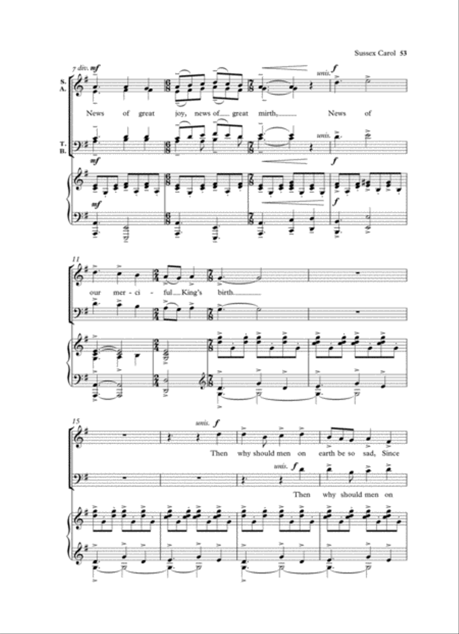 Bob Chilcott Carols 2 4-Part scores gallery preview page 6