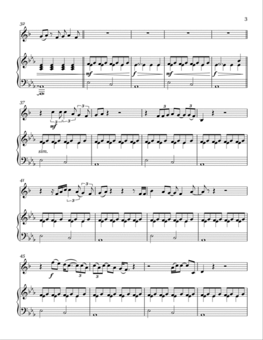 Birthday Cake B-Flat Clarinet scores gallery preview page 3