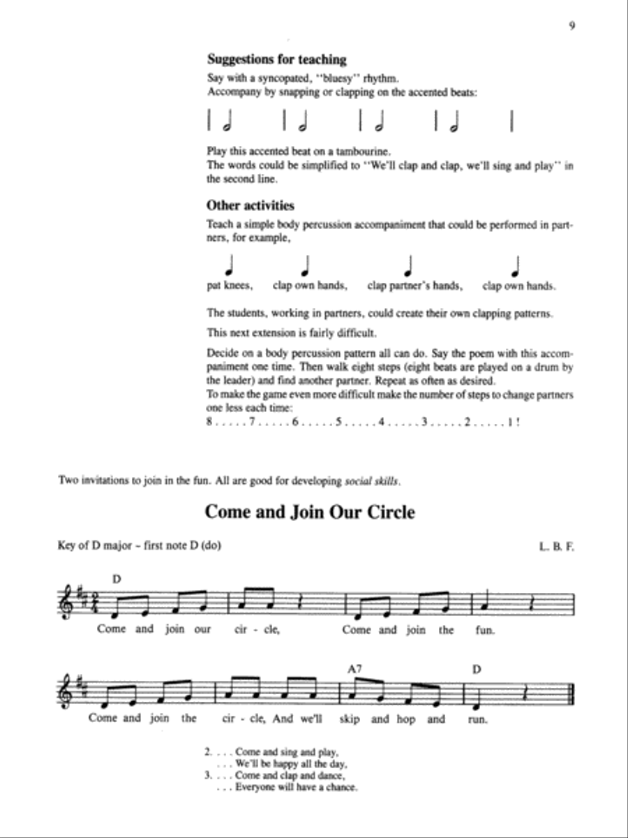 Come on Everybody, Let's Sing! CD scores gallery preview page 3