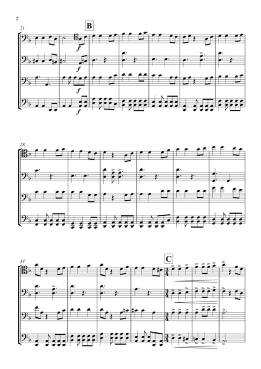 Pirates Of The Caribbean Pirates Of The Caribbean String Quartet scores gallery preview page 4