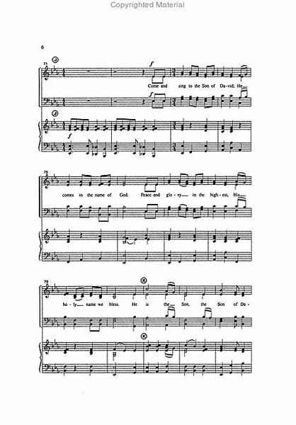 Hosanna to the Son of David - SATB image number null