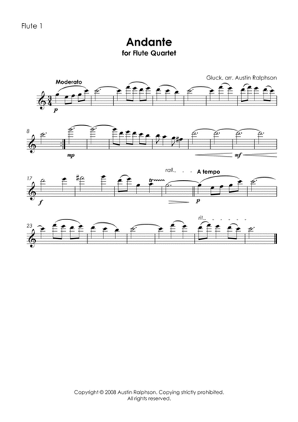 Slow Melody Bundle - flute quartet book / pack image number null