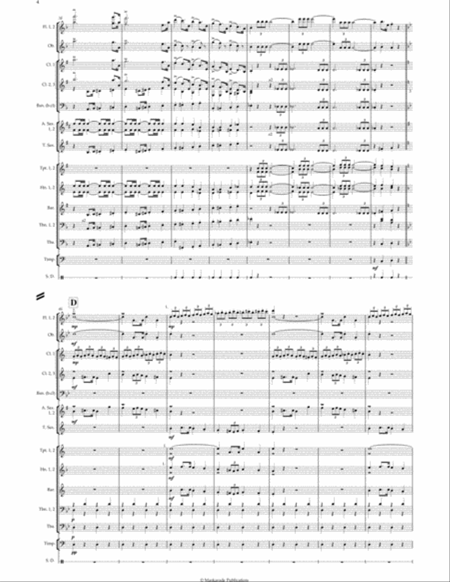 Andante & Allegro Andante & Allegro Concert Band scores gallery preview page 3