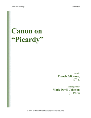 Canon on "Picardy"