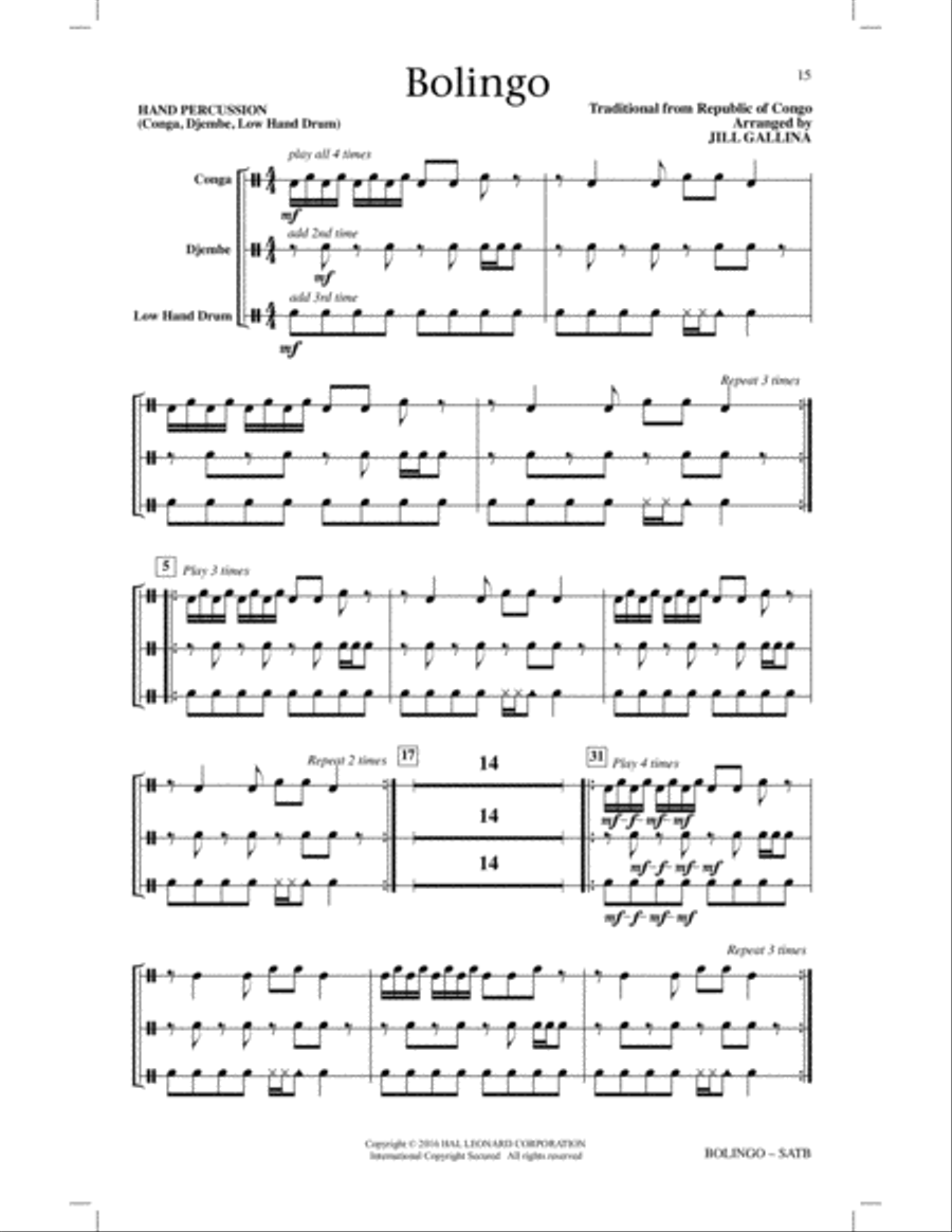 Bolingo 4-Part scores gallery preview page 13