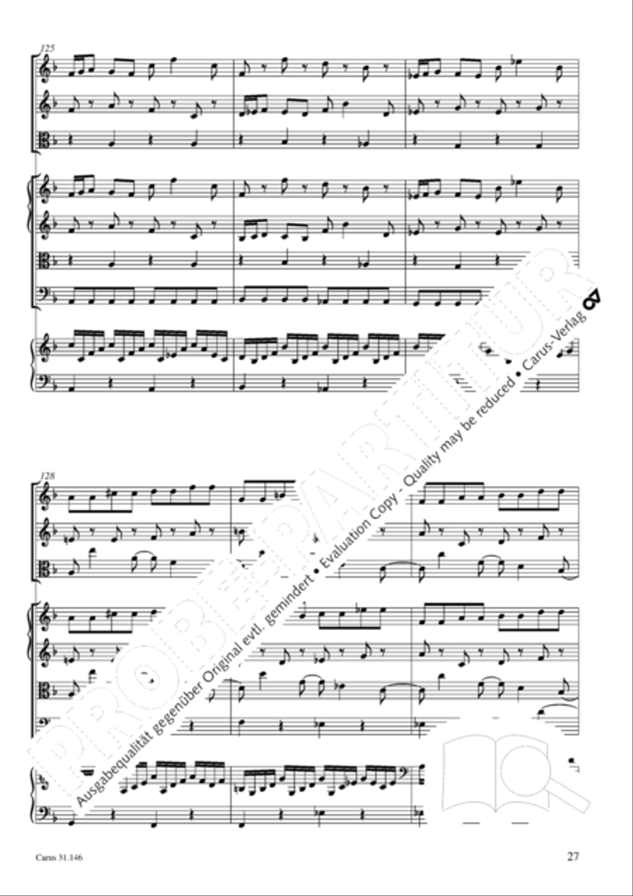 Through bitter tribulation we enter into God's kingdom (Wir mussen durch viel Trubsal in das Reich Gottes eingehen) 4-Part scores gallery preview page 28