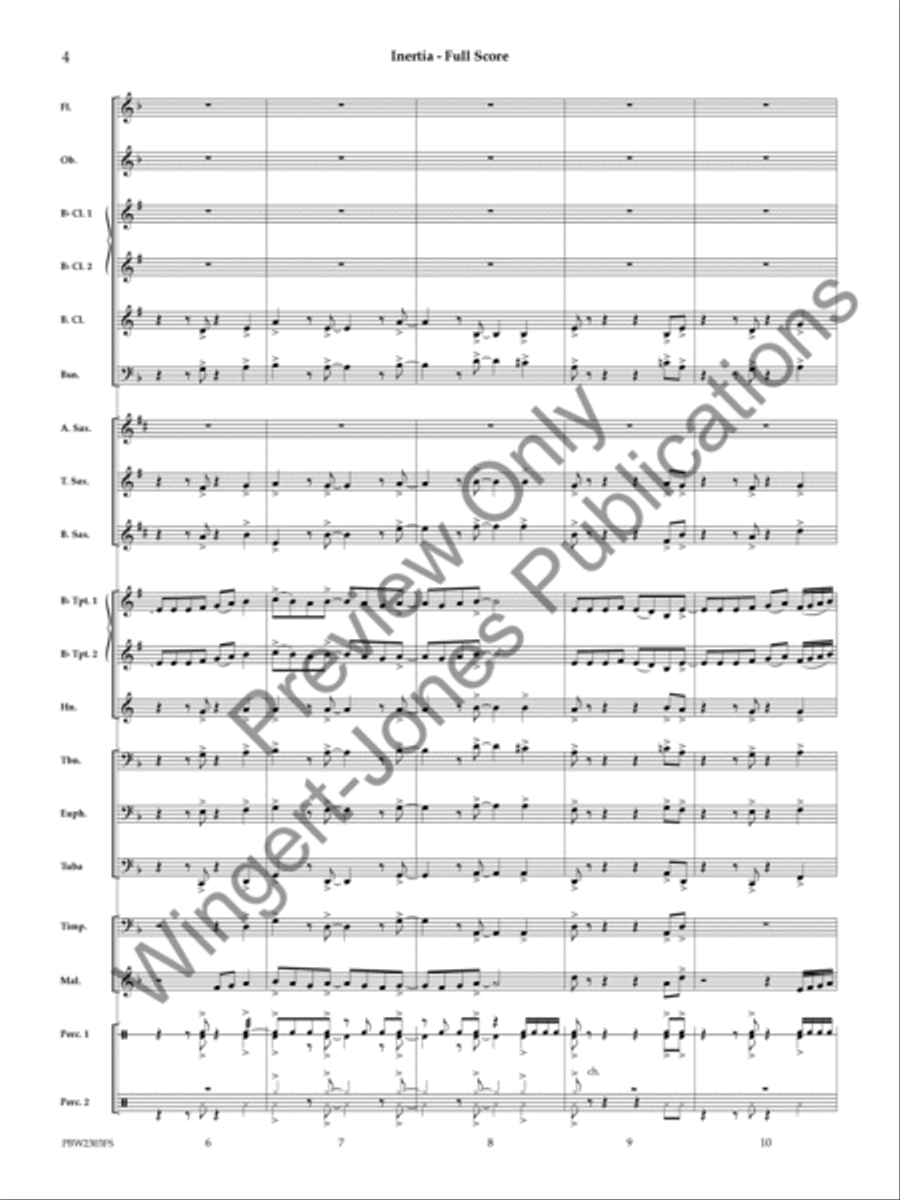 Inertia Concert Band scores gallery preview page 5
