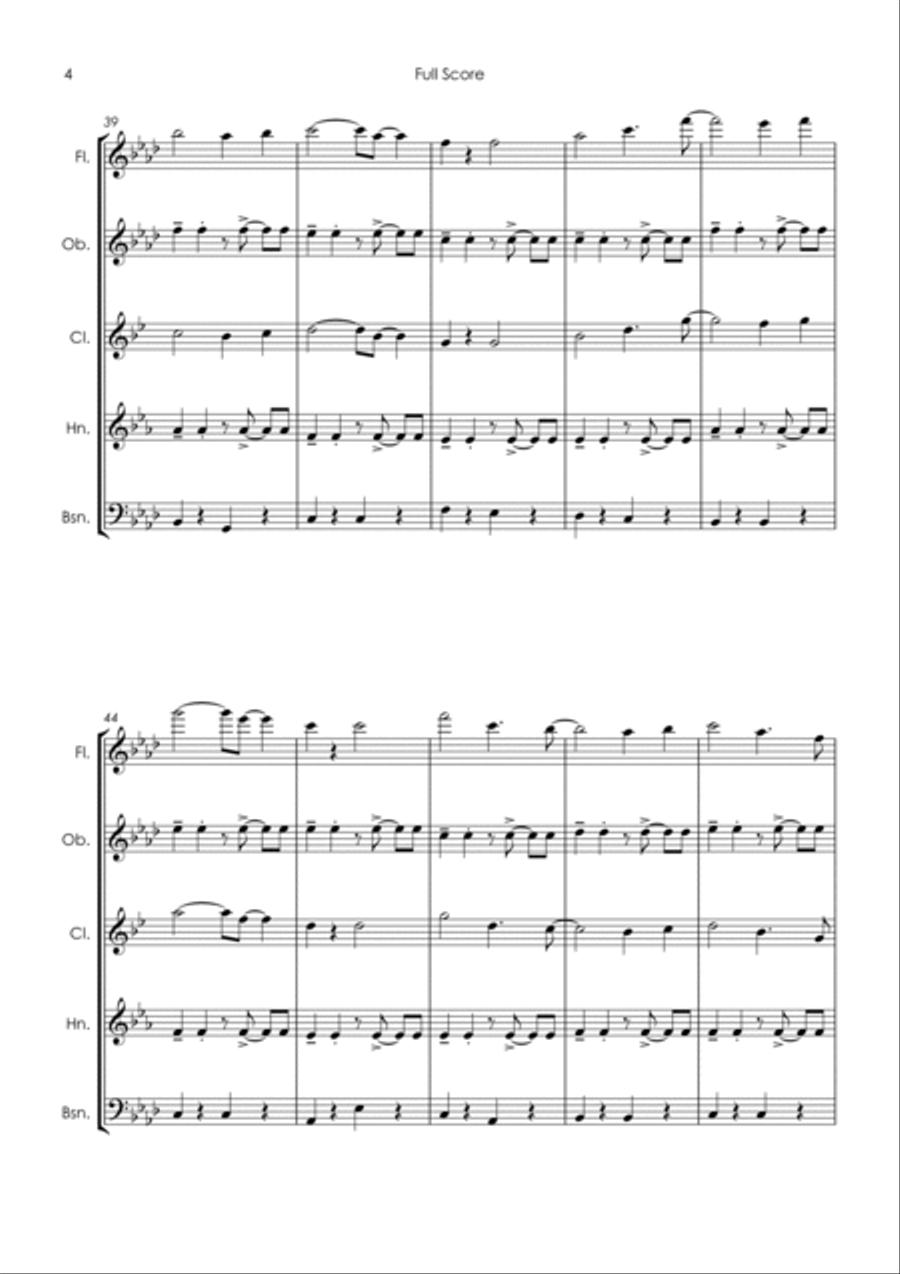 Samba De Janeiro Woodwind Quintet scores gallery preview page 6