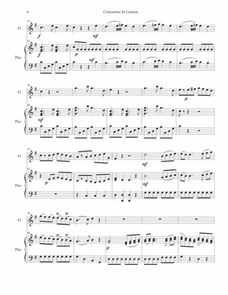Concertino da Camera by Antonio Salieri for flute/oboe and piano accompaniment