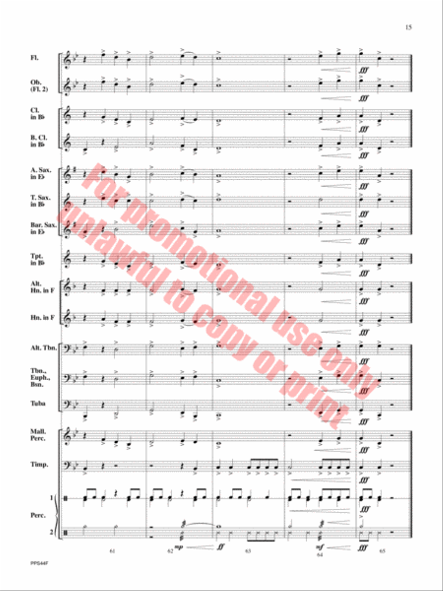 Oceanus Oceanus Concert Band scores gallery preview page 16
