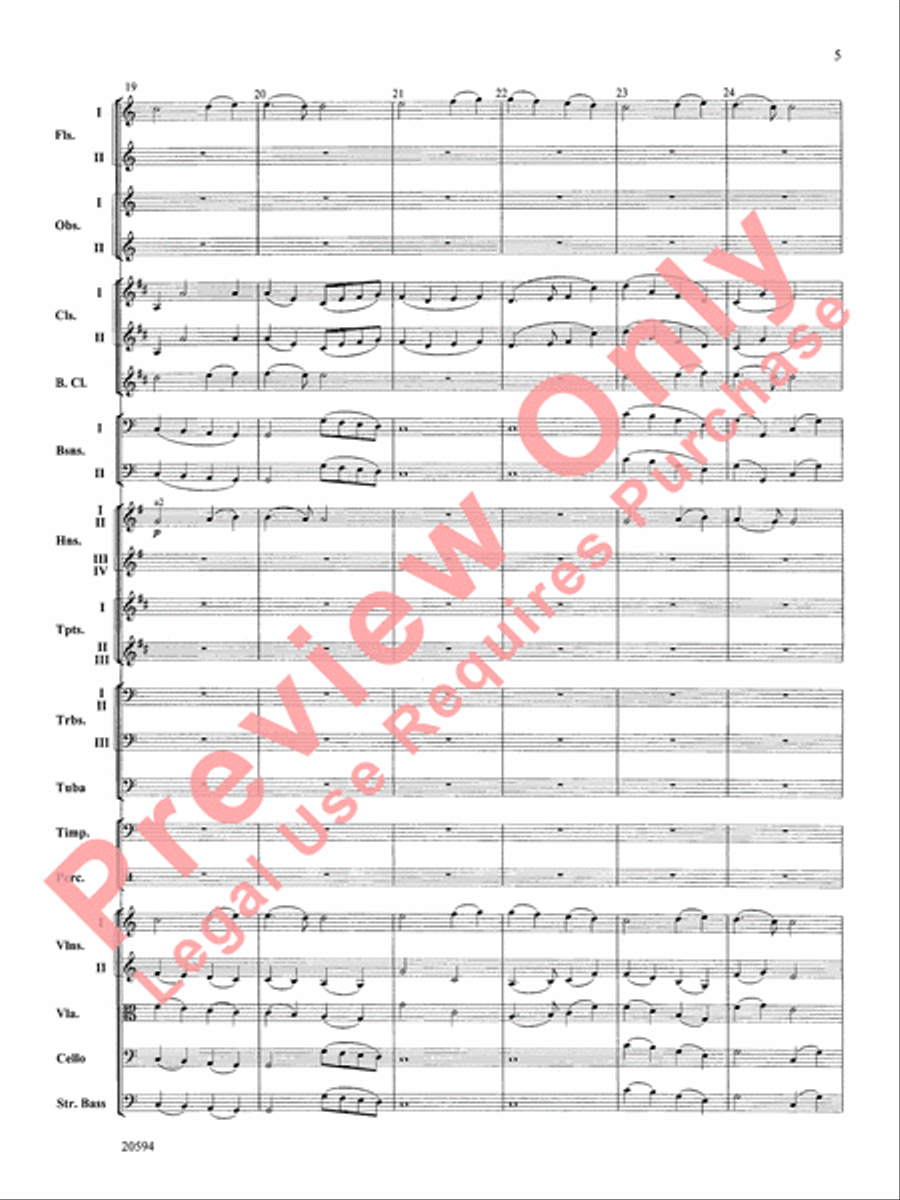 Symphony No. 9 (Fourth Movement) Full Orchestra scores gallery preview page 6