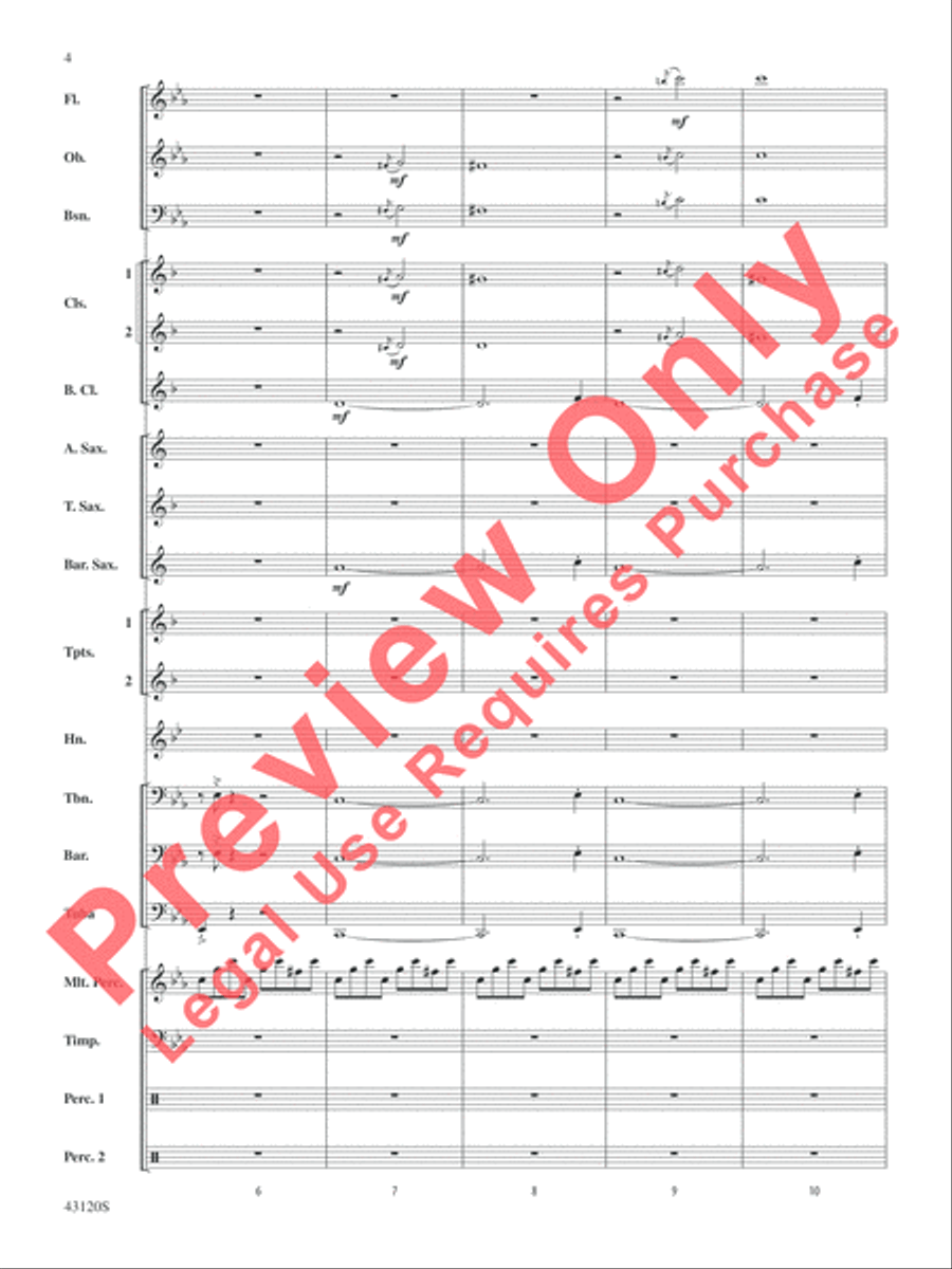 Beetlejuice Concert Band scores gallery preview page 4