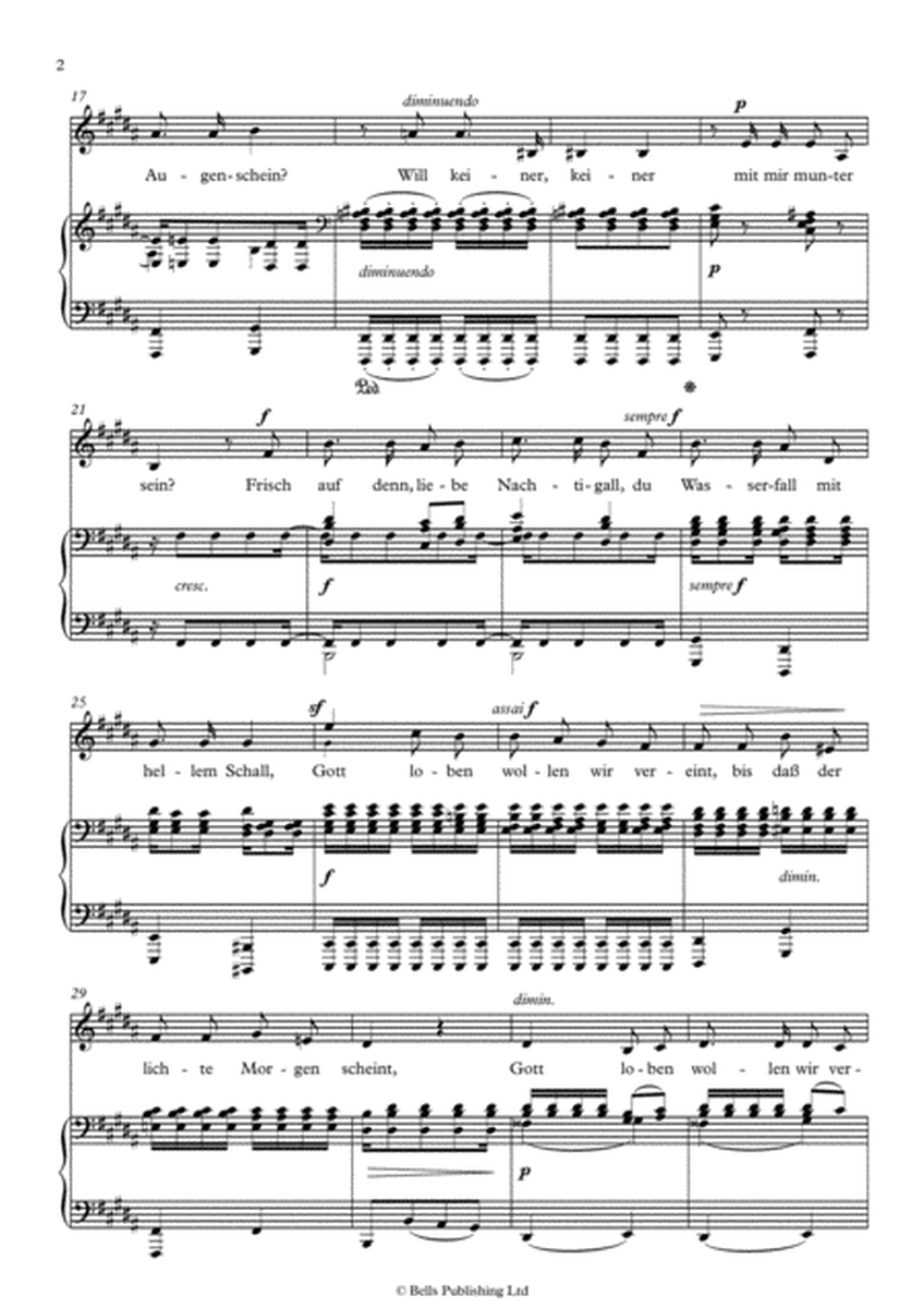 Nachtlied, Op. 71 No. 6 (B Major)