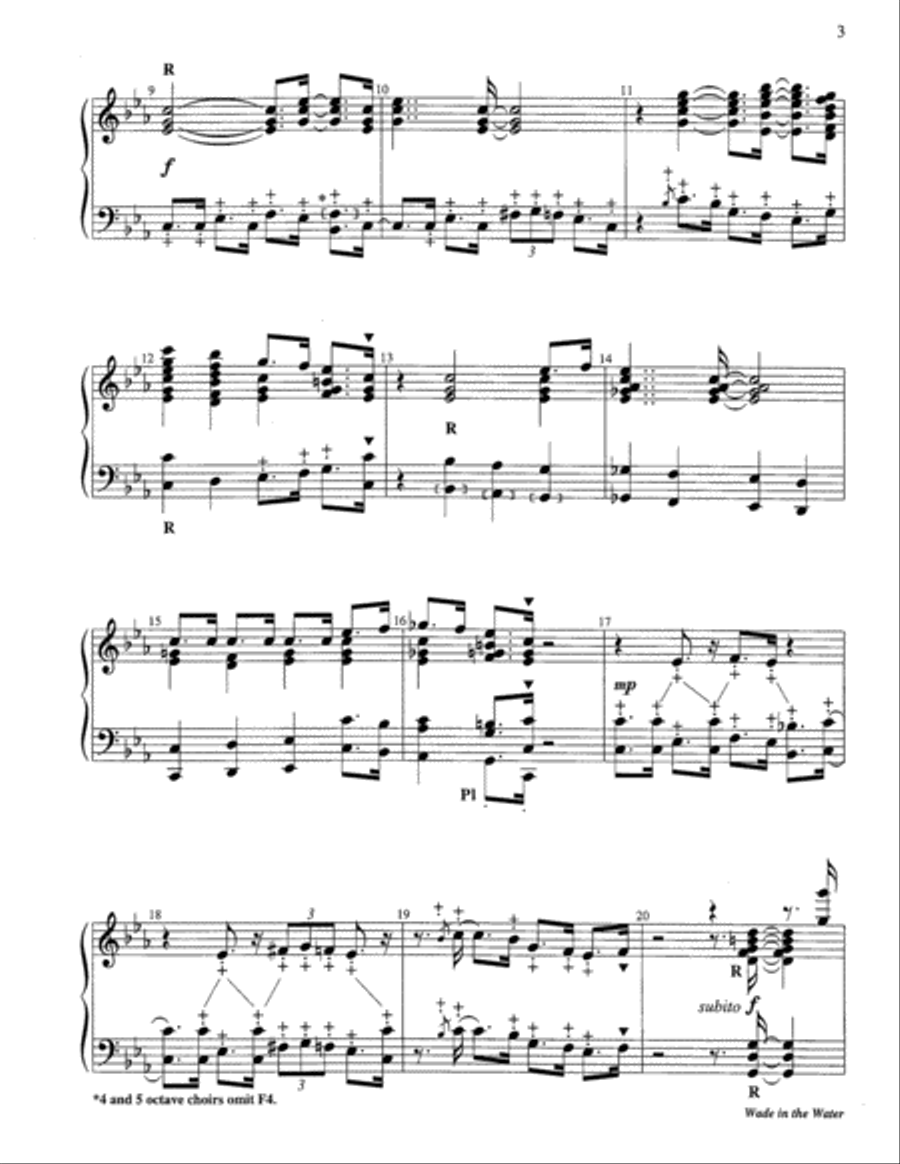 Wade in the Water 5-Octaves scores gallery preview page 9