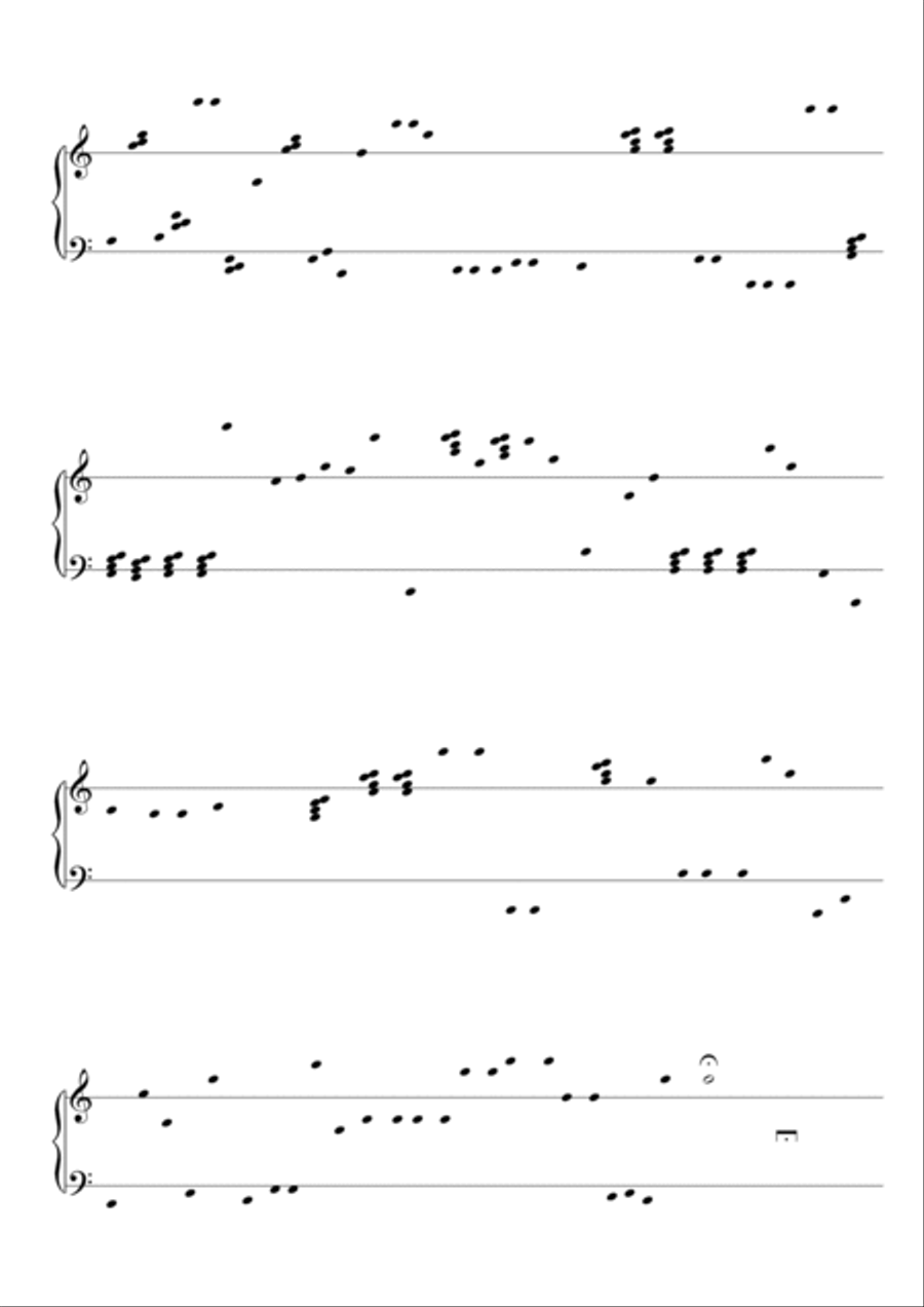 SONIC CONFLICT for keyboard, electronics and visuals Piano Solo scores gallery preview page 3