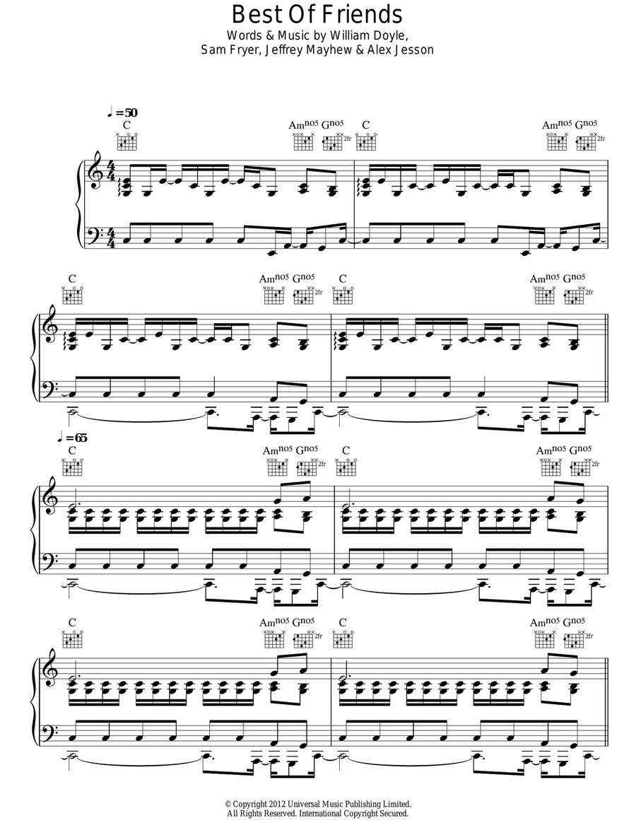 Best Of Friends Guitar scores gallery preview page 1