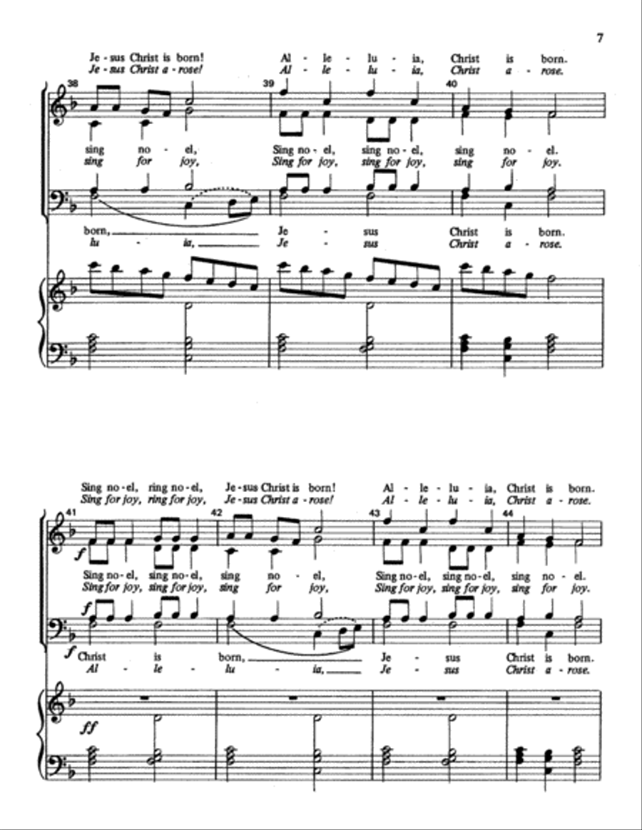 Seasonal Procession Choir scores gallery preview page 7